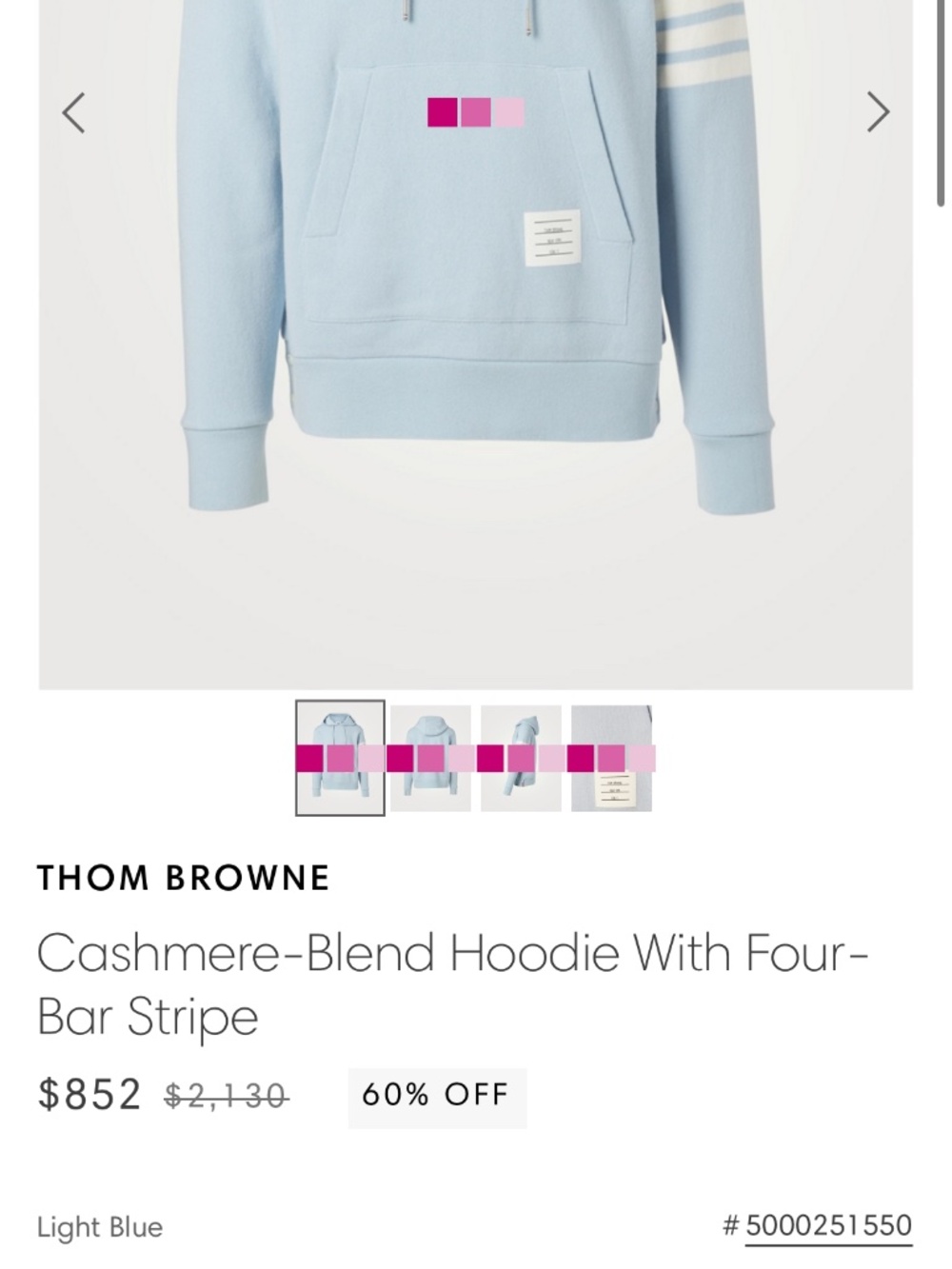 Thom Browne cashmere sweater new with tag